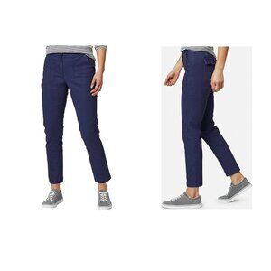 Eddie Bauer Navy Ripstop Cargo Hiking Pants with roll tab hem Size 6